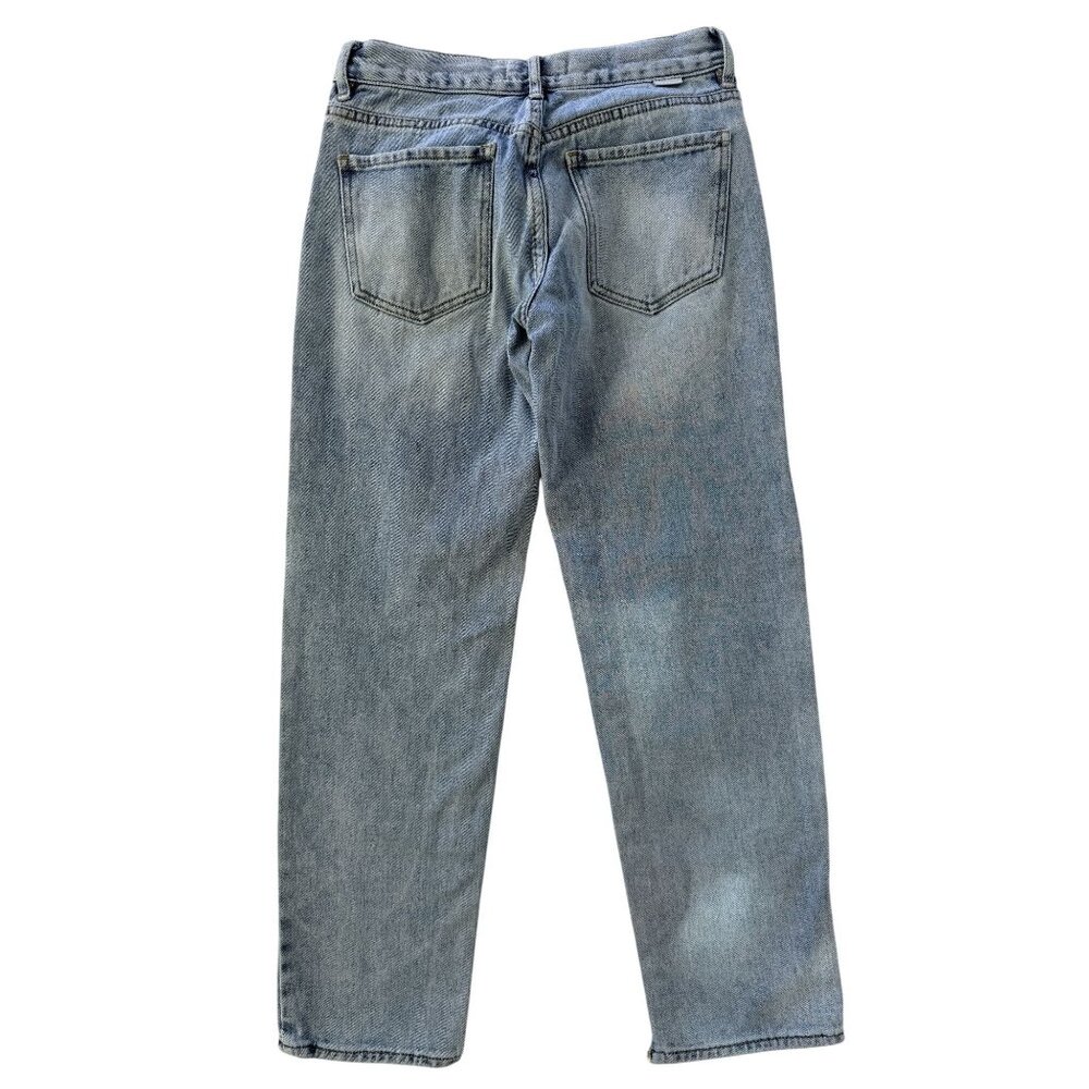 PacSun Womens Light Wash Low-Rise Straight Jeans With Button Fly Size 23 - Picture 3 of 16